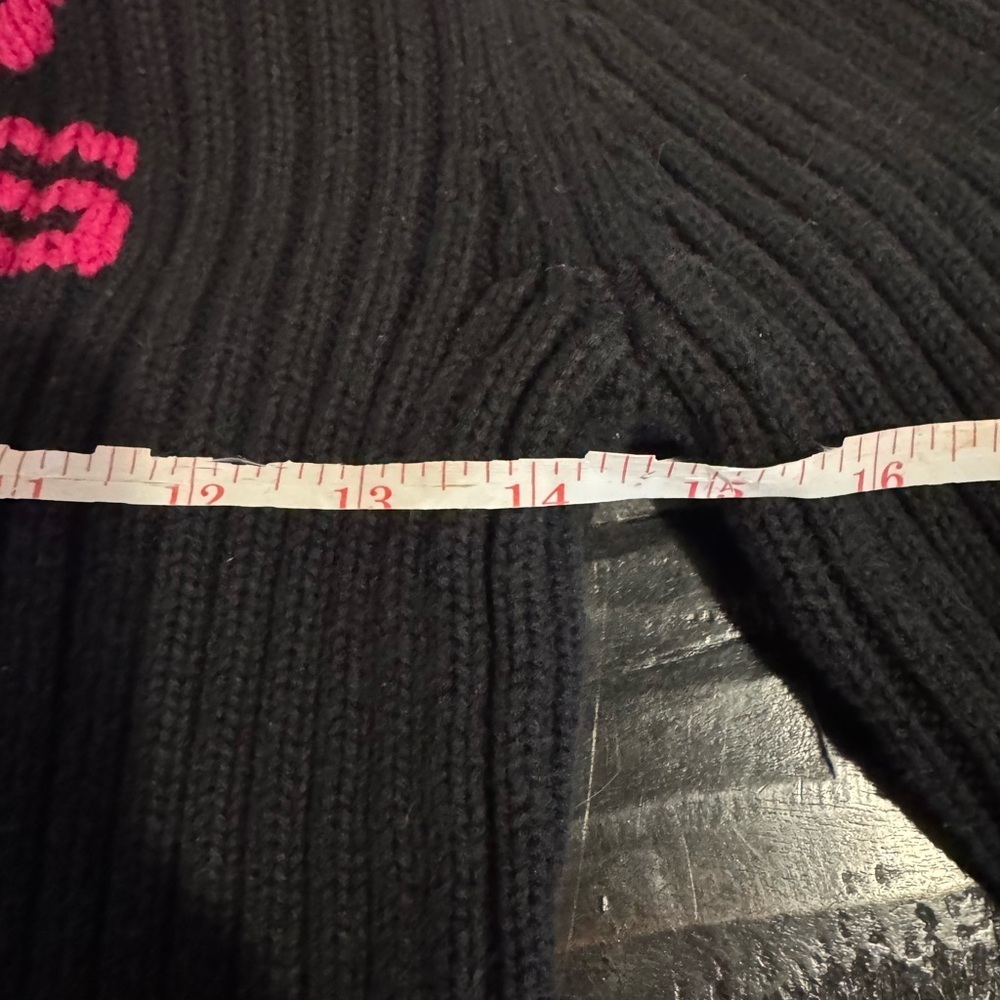 Vintage DKNY Vintage Ribbed 90s/ Y2K Hot Pink Logo Zipper Long Sleeve Sweater SM - Picture 8 of 8